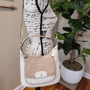 Coach Kristin spectator leather convertible crossbody and shoulder bag